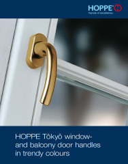 HOPPE Tôkyô window- and balcony door handles in trendy colours