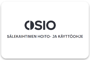 Sälekaihtimen hoito- ja käyttöohje